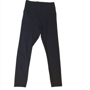 X by Gottex Black High Waist Cropped Leggings Work Out Pants Size XS